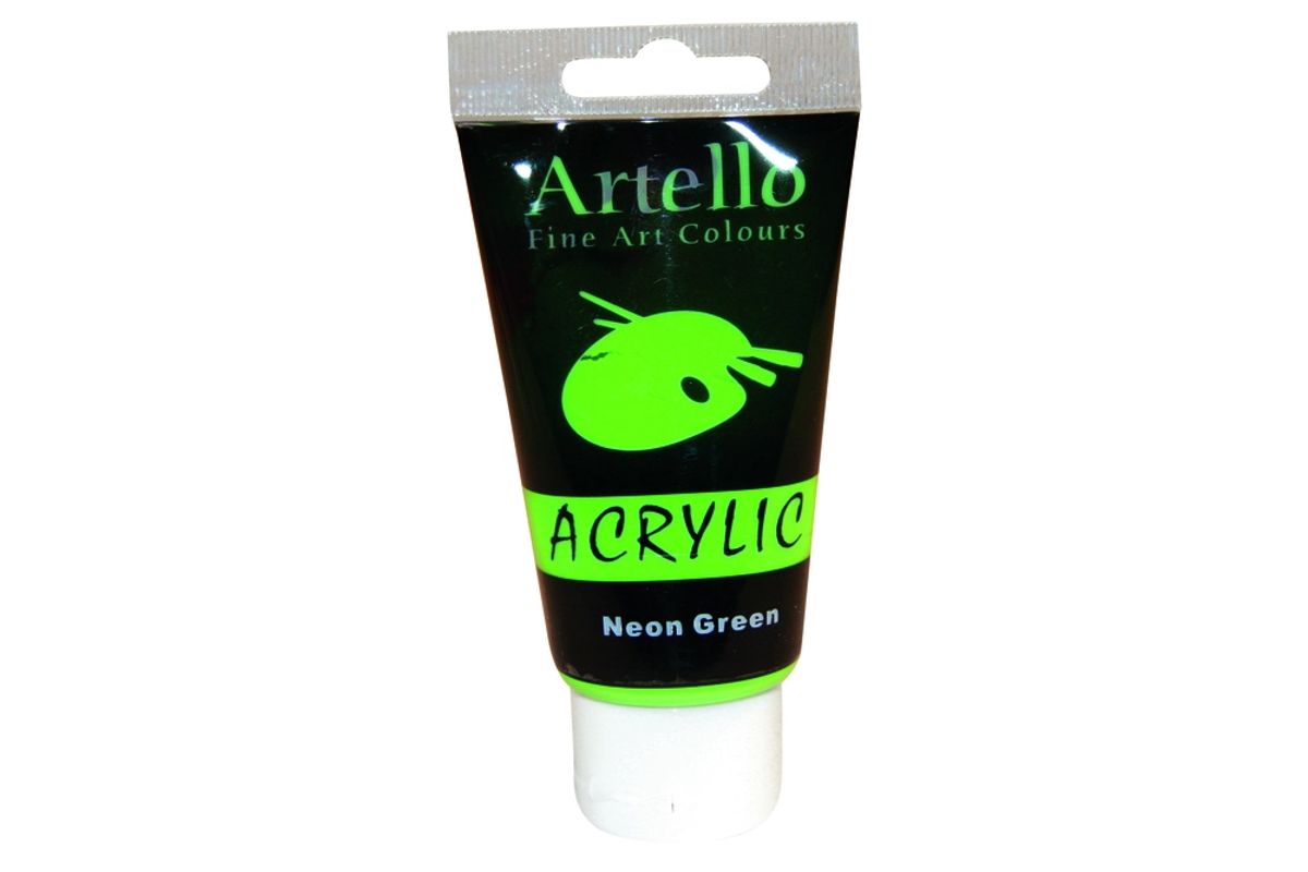 Akrylmaling Artello grøn neon 75ml