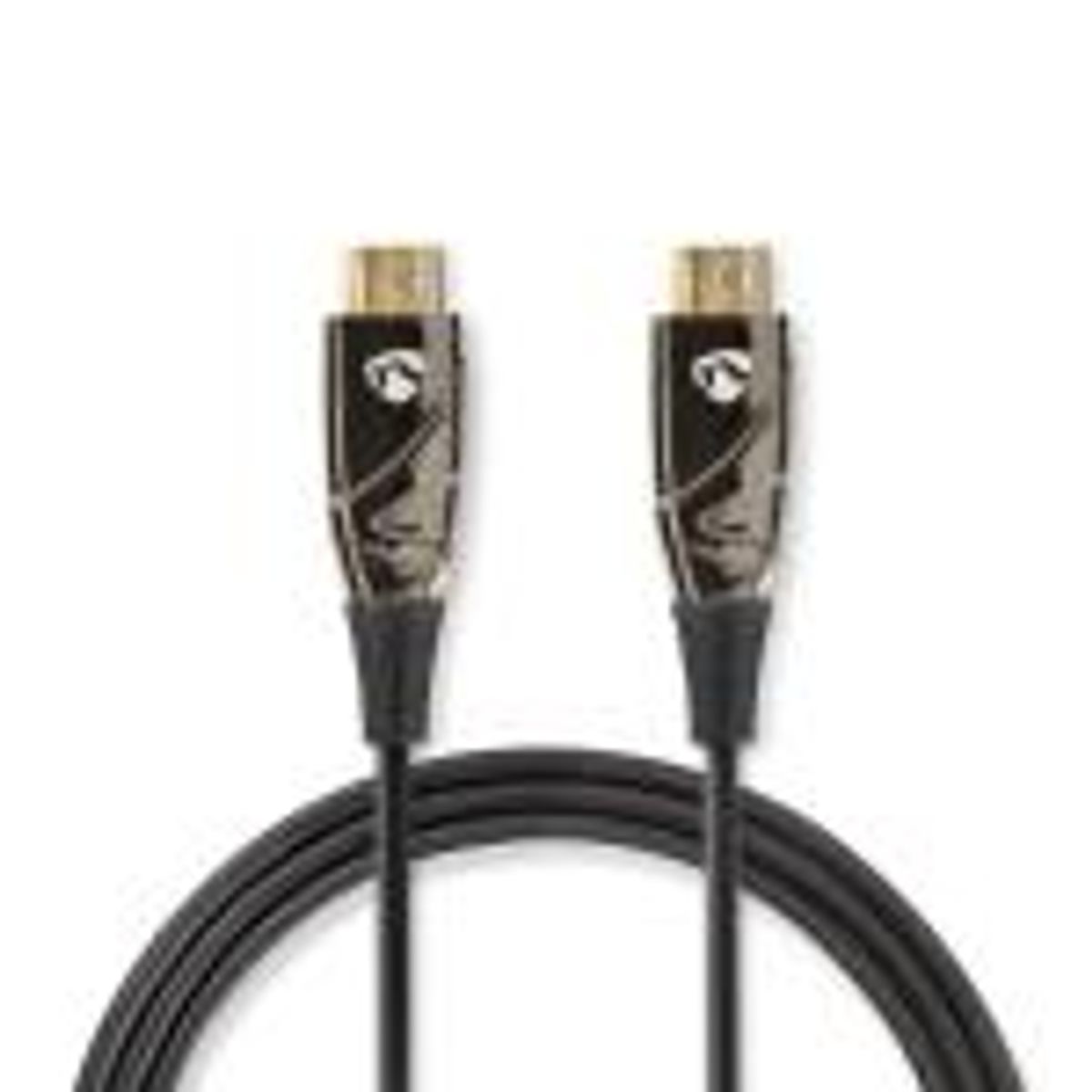 Aktiv Optisk High Speed HDMI-kabel med Ethernet | HDMI Stik | HDMI Stik | 4K@60Hz | 18 Gbps | 20.0 m | Runde | PVC | Sort | Gaveæske