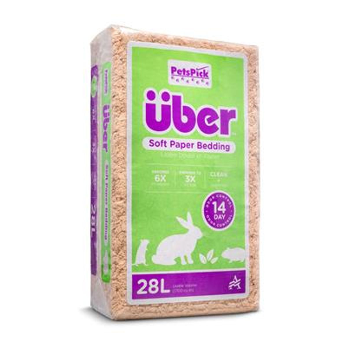 Akudim - Über Papirstrøelse Natur 28 L - Small Animal Bedding