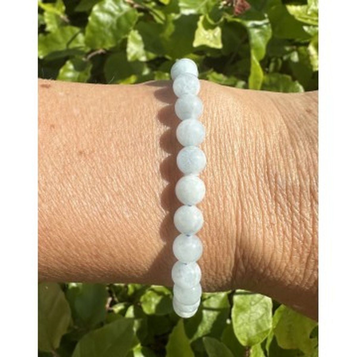 Akvamarin armbånd 6 mm - Krystal Armbånd - GodKarmaShop