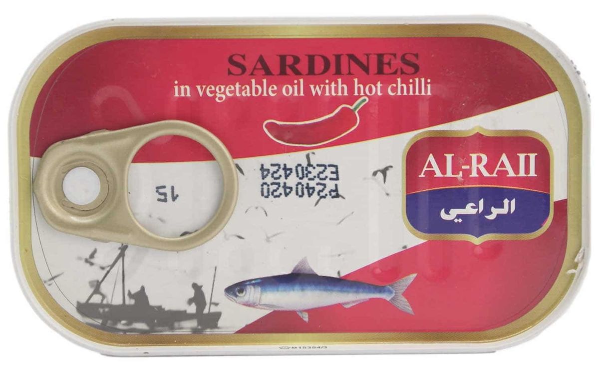 Al Raii Sardiner, Chili 125 g