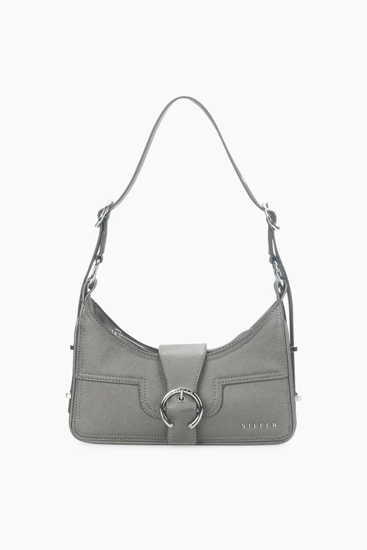 Alba Shoulder Bag - Dark Chrome - Silfen Studio - Grå One Size