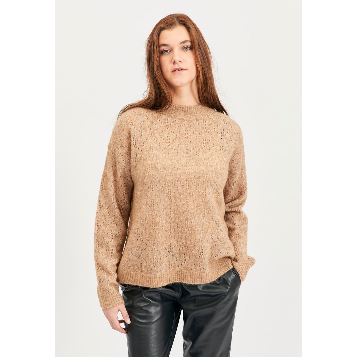 Albi - Camel - Bluse - L