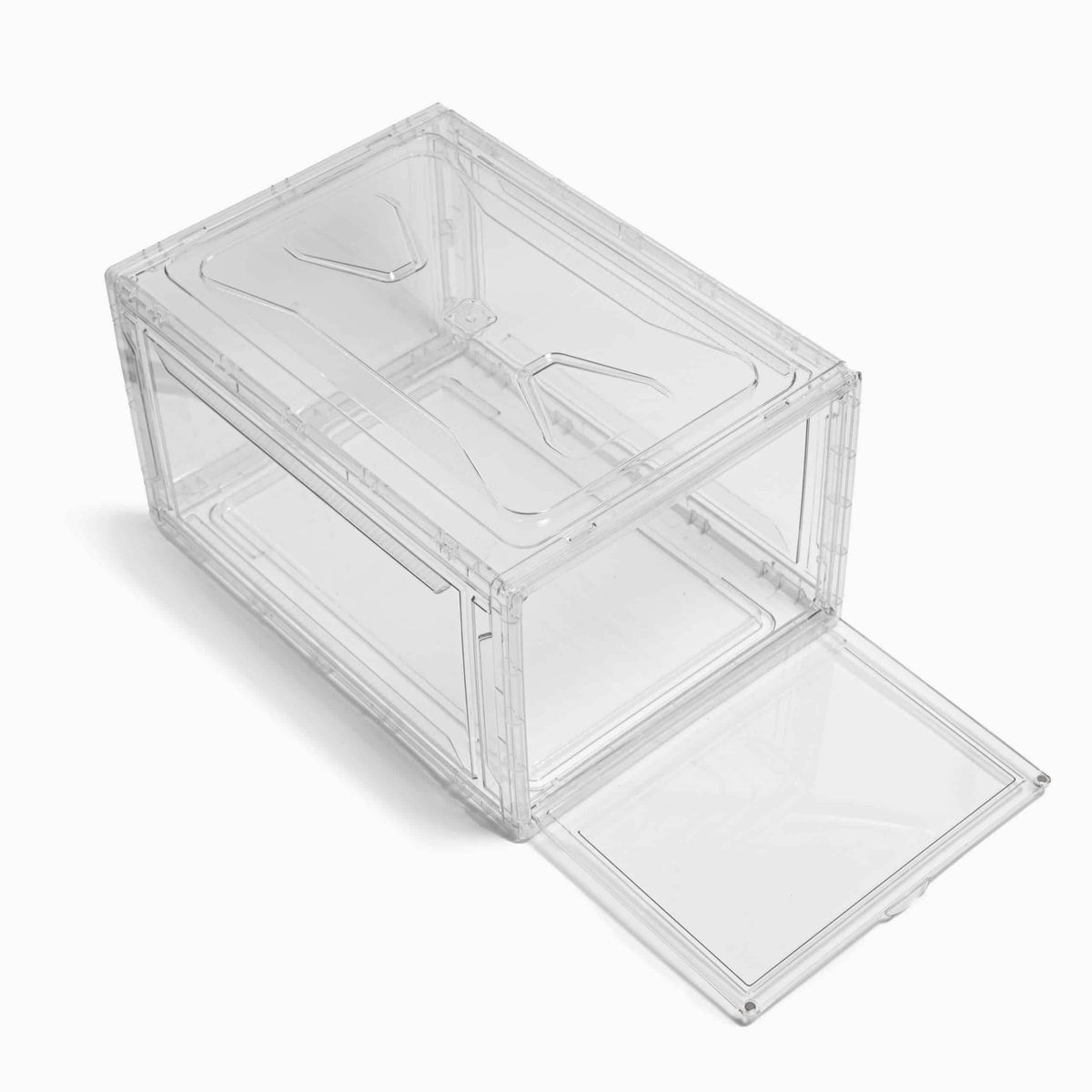 Alexa - Stabelbare sneaker boxes - Transparent - 26,5cm x 38cm x 20cm