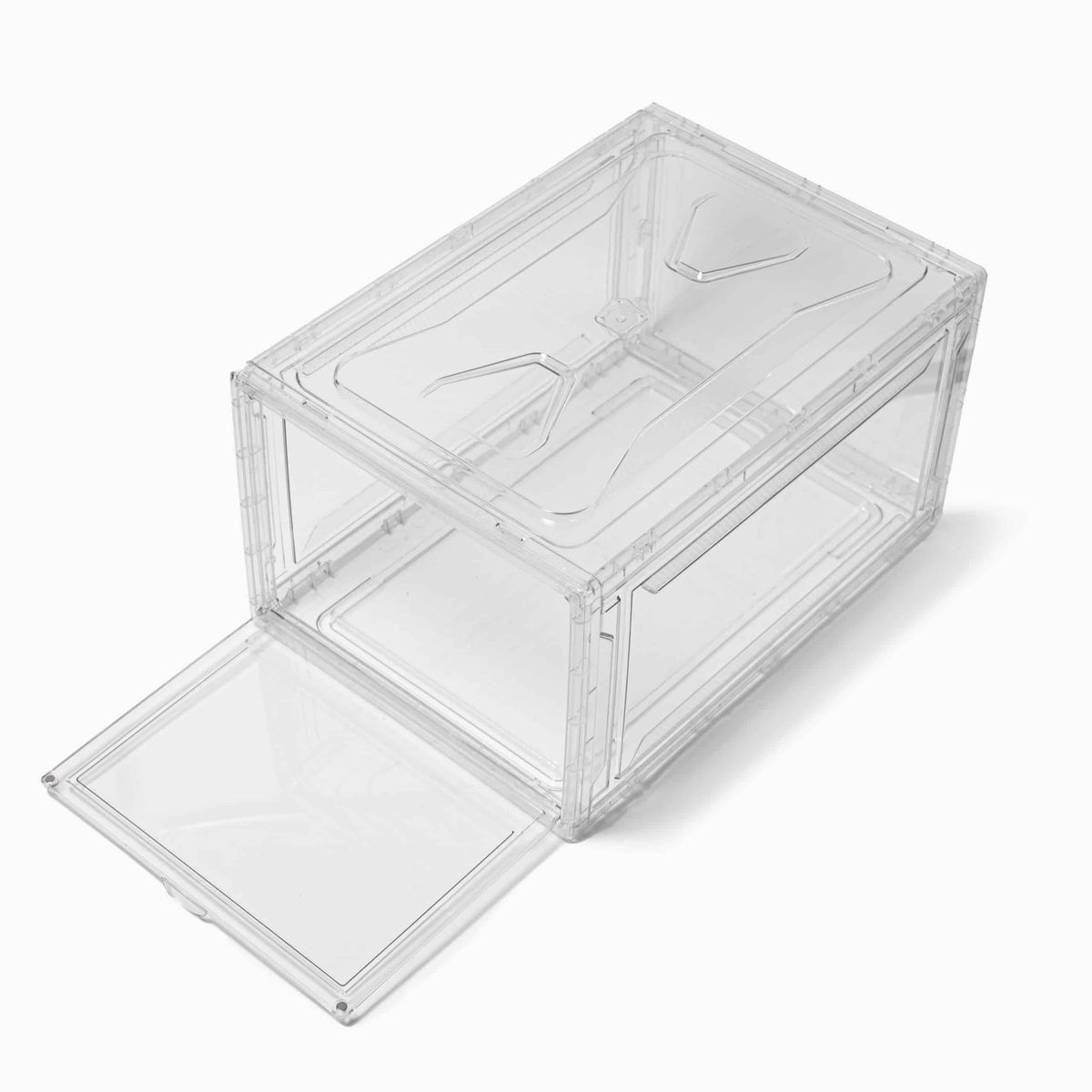 Alexa - Stabelbare sneaker boxes - Transparent - 26,5cm x 38cm x 20cm