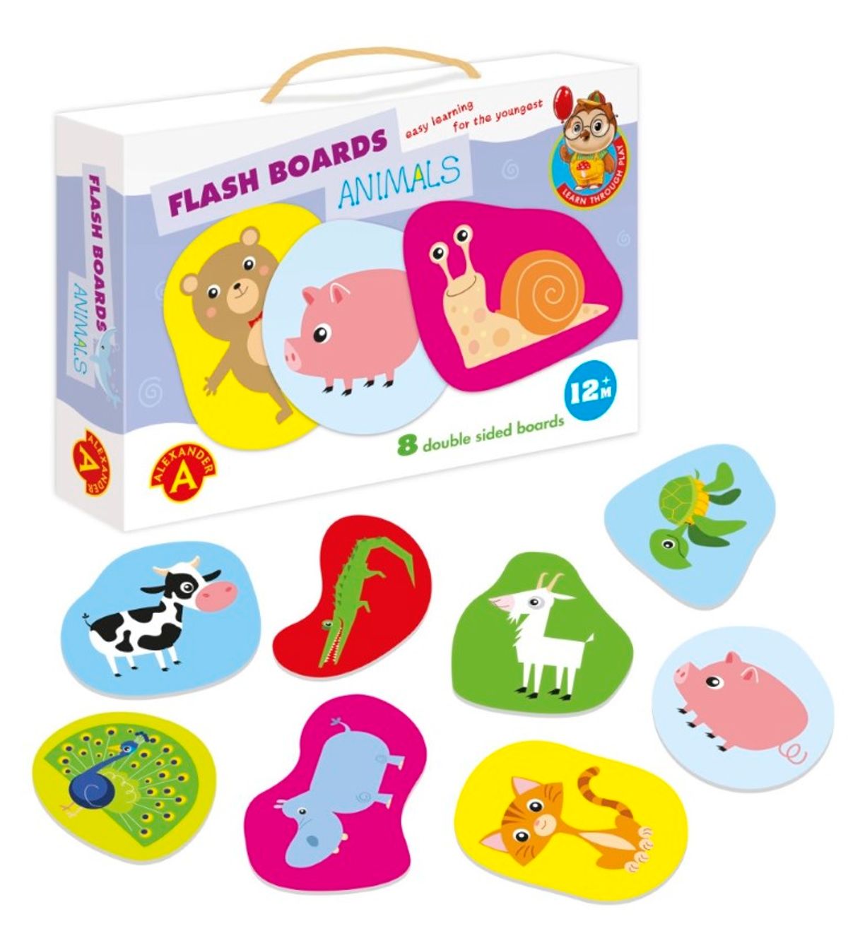 Alexander Flash Boards - Animals Babylegetøj (fra 12 mdr)