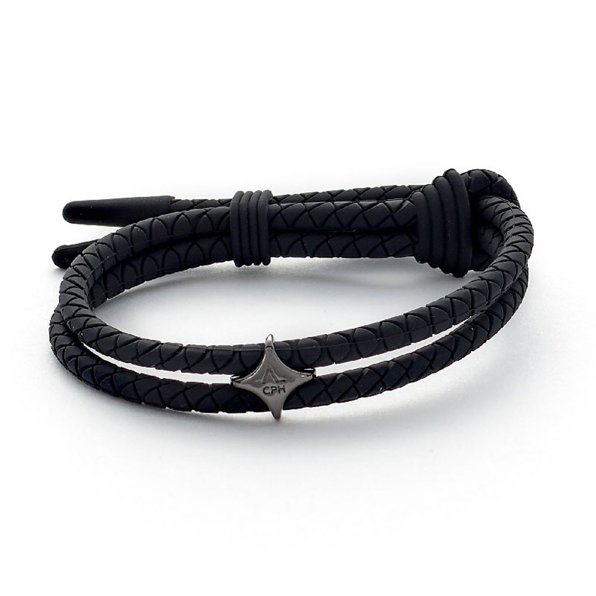 Alexander Lynggaard Good Wibes armbånd Rod Laver Black Silicone - Justerbar