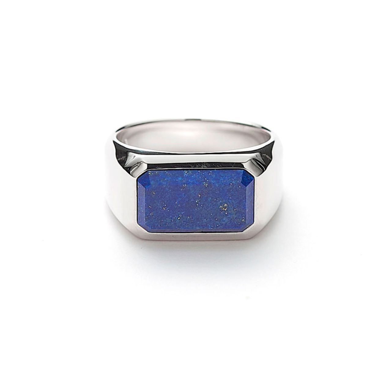 Alexander Lynggaard Hope Rectangle Signet ring i sølv med lapis