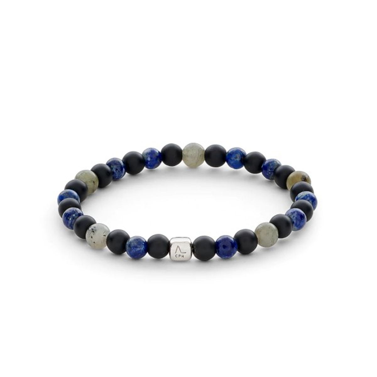 Alexander Lynggaard New York City Sterling Sølv Herrearmbånd med Labradorit, Lapis Og Onyx