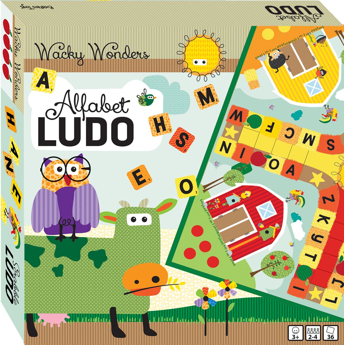 Alfabet Ludo - Wacky Wonders - Barbo Toys