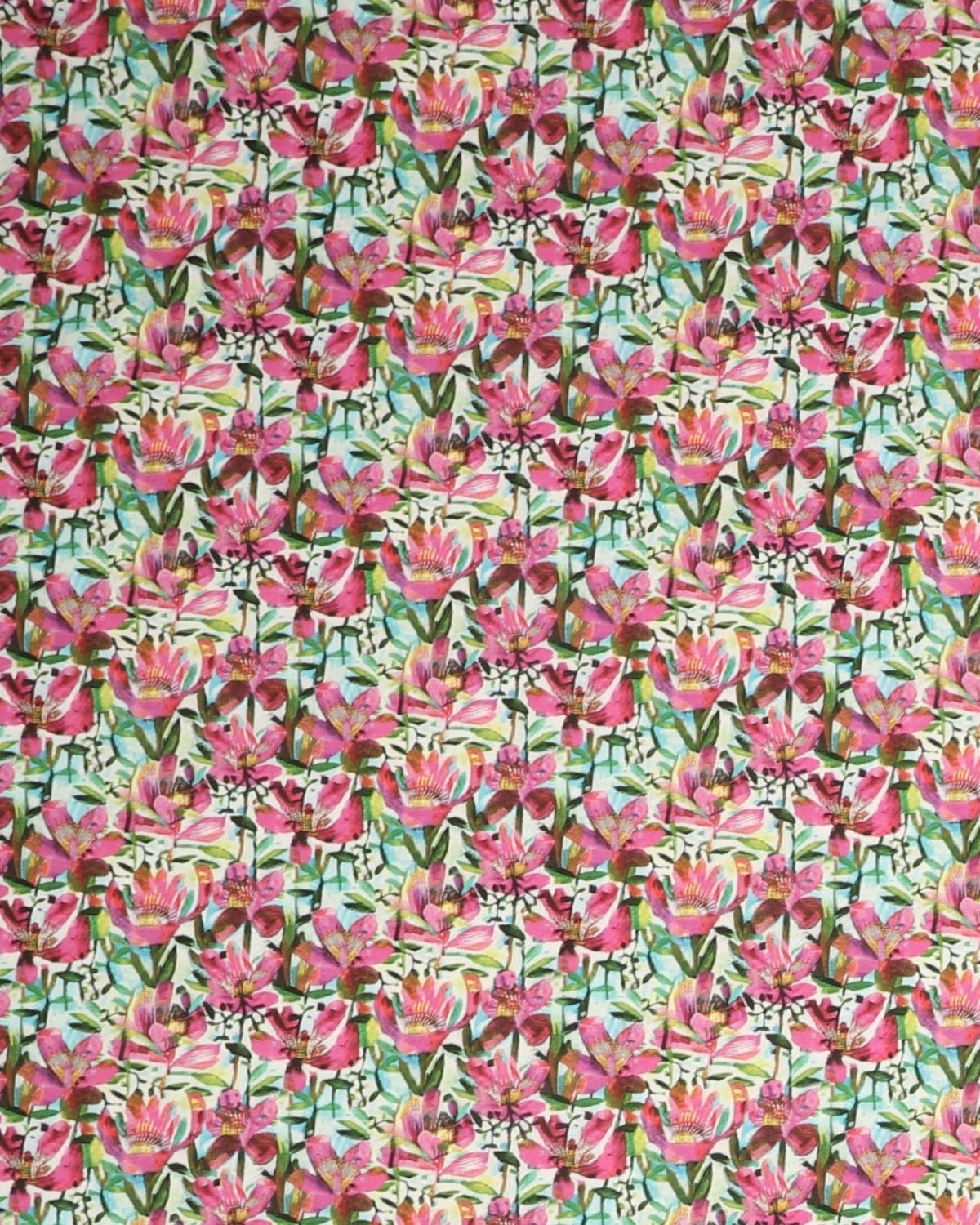 Alfie, Pink blomster- Patchwork - 100% Bomuld