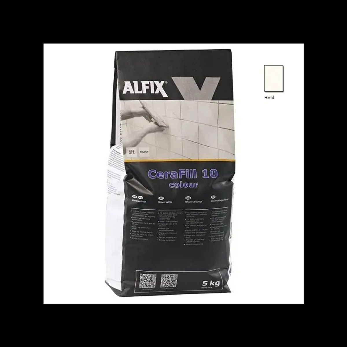 Alfix Cerafill 10 Colour Hvid - 5 Kg