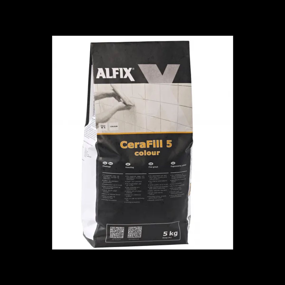 Alfix Cerafill 5 Colour Lysgrå - 5 Kg