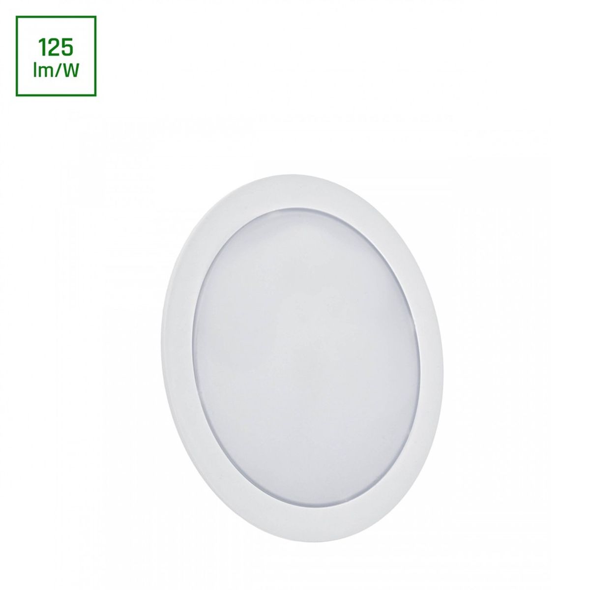 ALGINE 2i1 Overflade-nedsænket Downlight 12W - 1160lm, Neutral hvid, 230V, IP20, Rund - Dæmpbar : Ikke dæmpbar, Kulør : Neutral