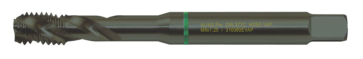 ALIAS Pro Spiraltap HSS-E VAP M4 M4 x 0,70 DIN 371C grønring