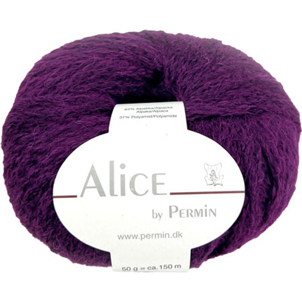 Alice Permin - Alpaca Uldgarn - fv 44 Aubergine