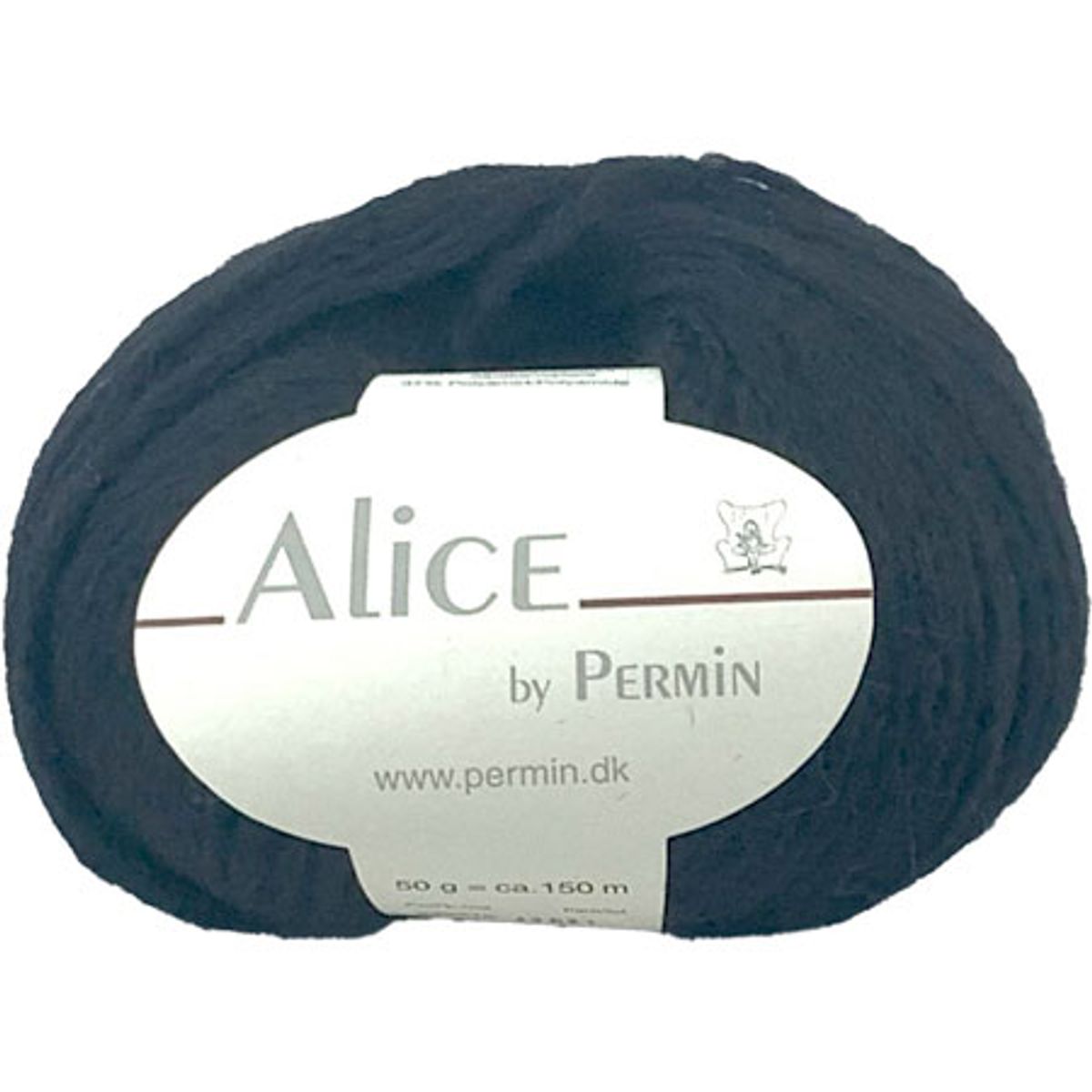 Alice Permin - Alpaca Uldgarn - fv 48 Sort