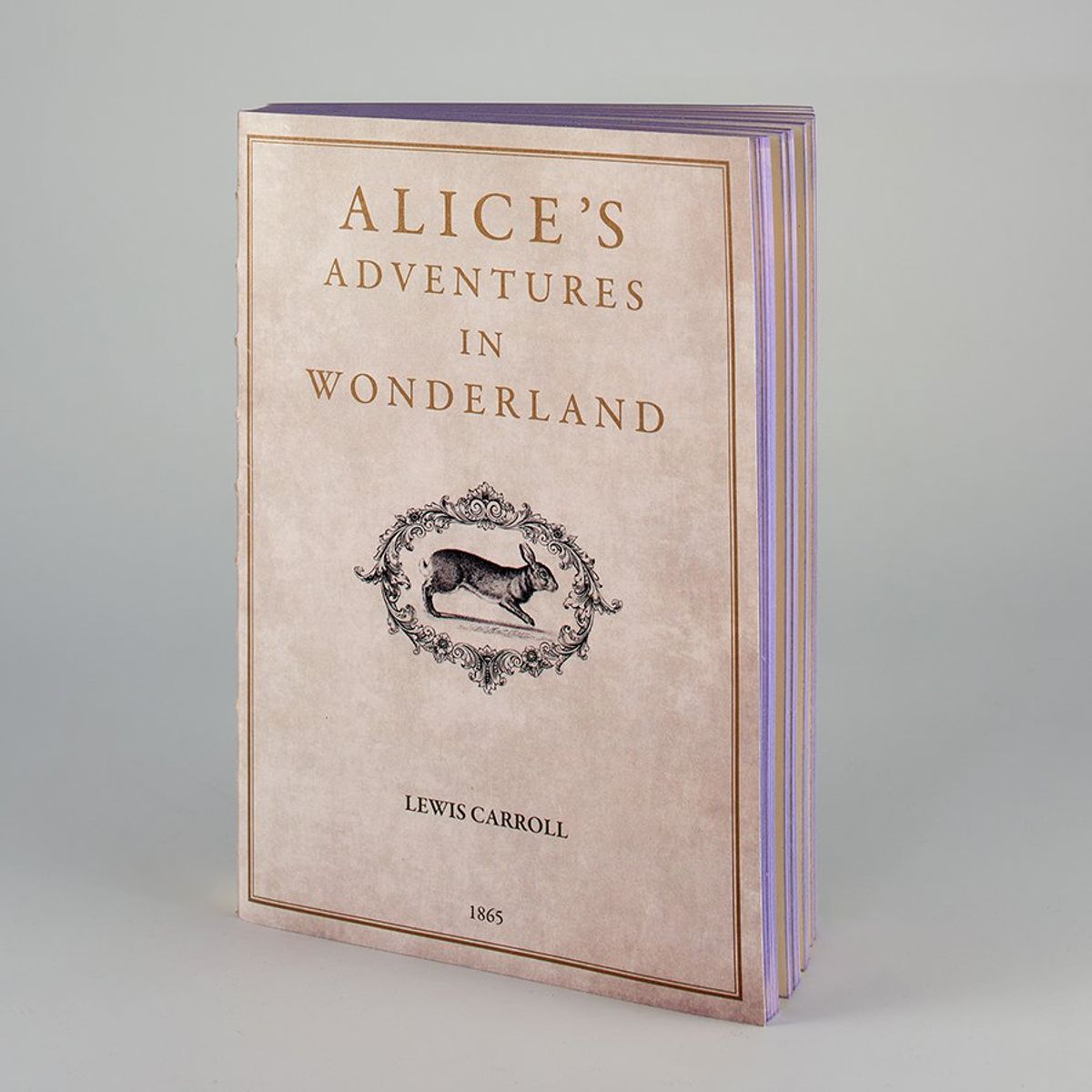 "ALICE`S ADVENTURES IN WONDERLAND" HÅNDLAVET NOTESBOG LIBRI MUTI - SLOW DESIGN - notesbog - Slow Design - StudioBuus