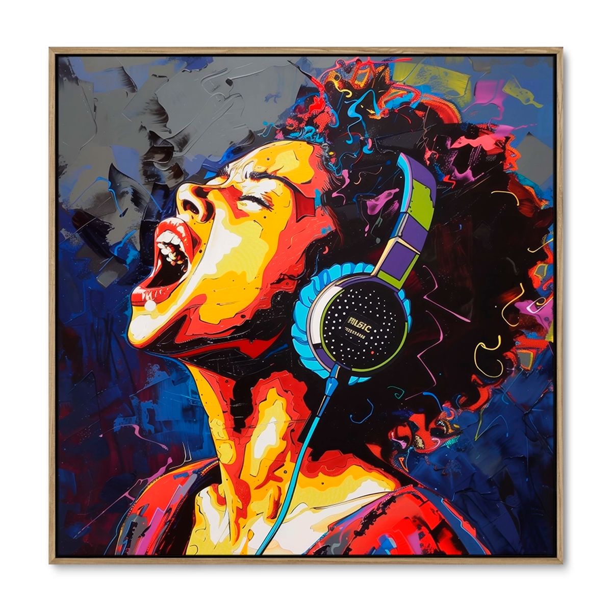 Alive with Music - 120x120 cm. - Ege ramme