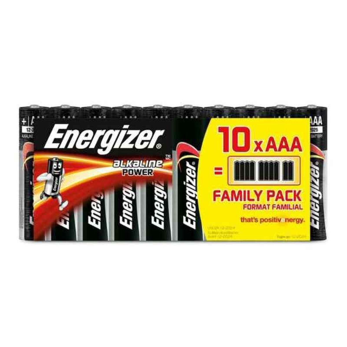 Alkalinebatterier Energizer 630066 AAA LR03 (10 uds)