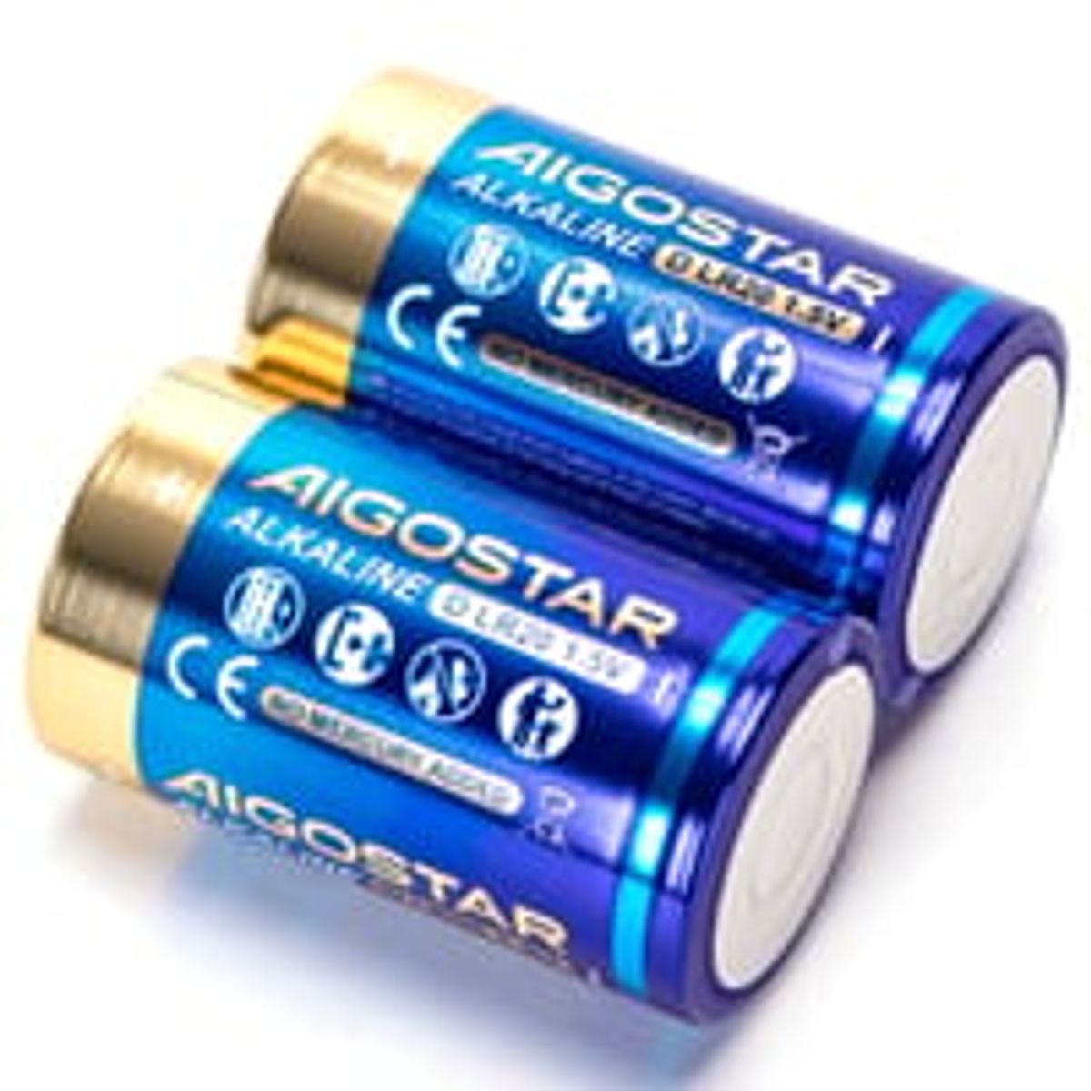 Alkalisk batteri - LR20D 1,5V 2-pak med 3 rs producentgaranti