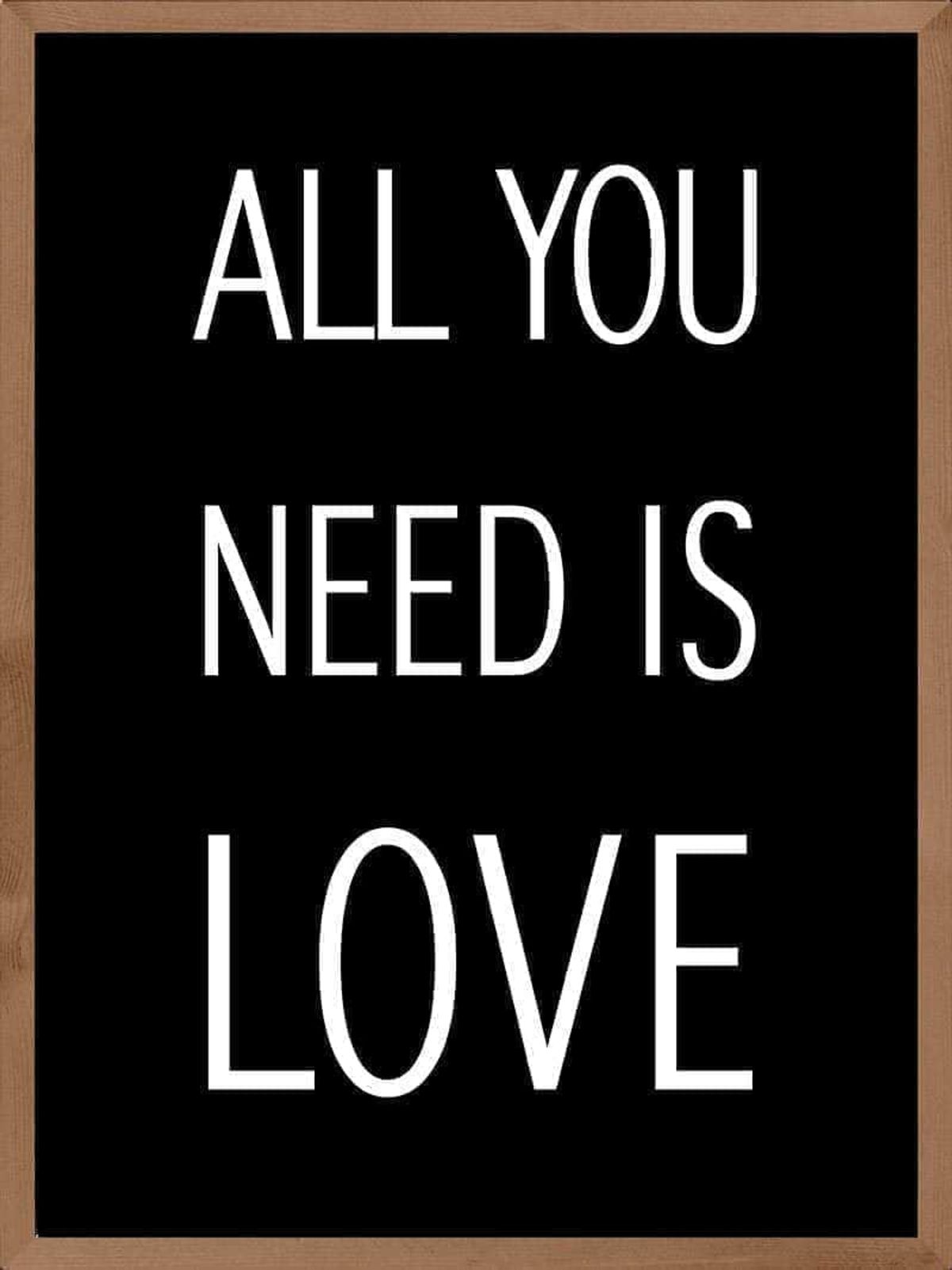 All you need is love plakat