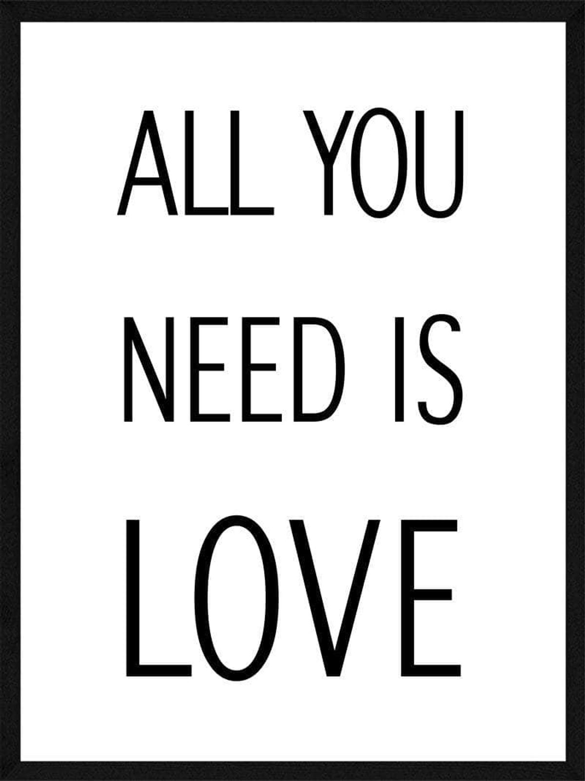 All you need is love plakat