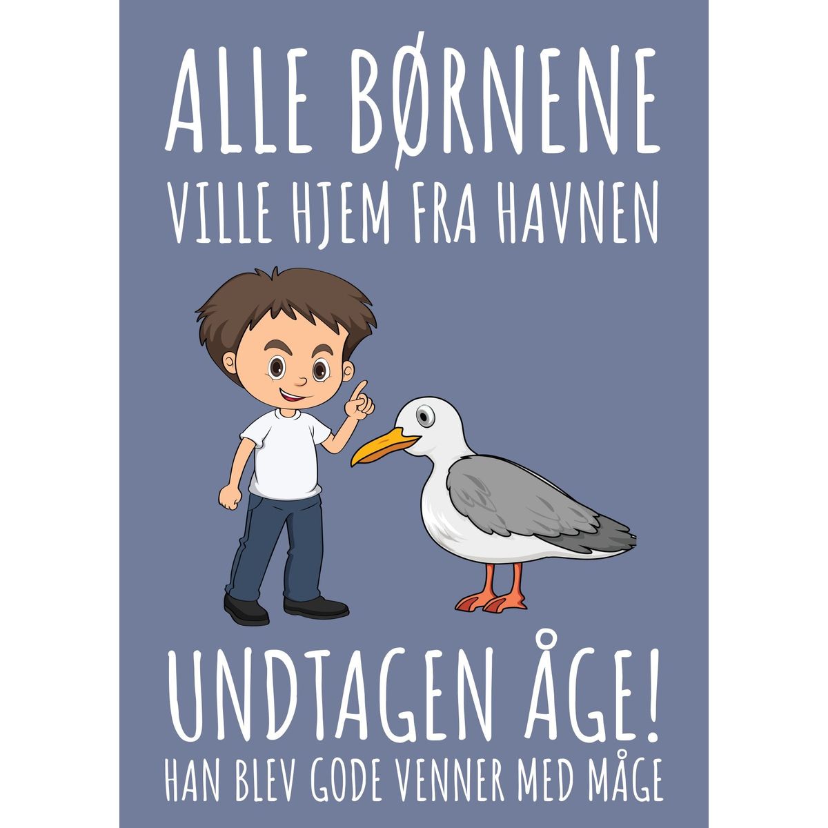 Alle Børnene - Måge Åge 21x30cm (A4)