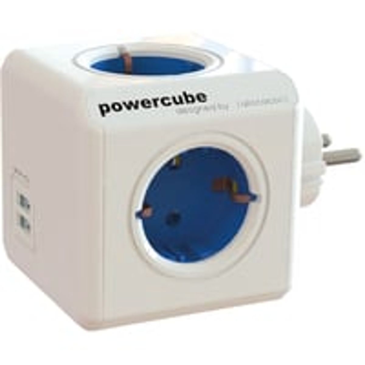 Allocacoc PowerCube Original USB, strmskinne med 4xCEE 7/4-udtag og