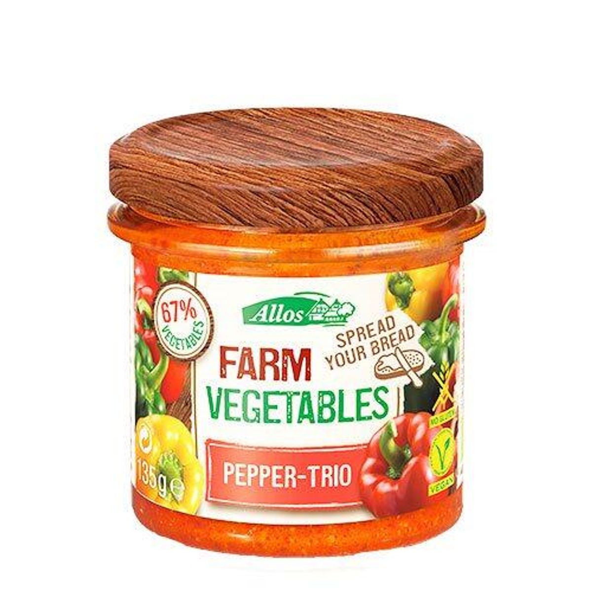 Allos Smørepålæg Paprika Trio Ø, 135g