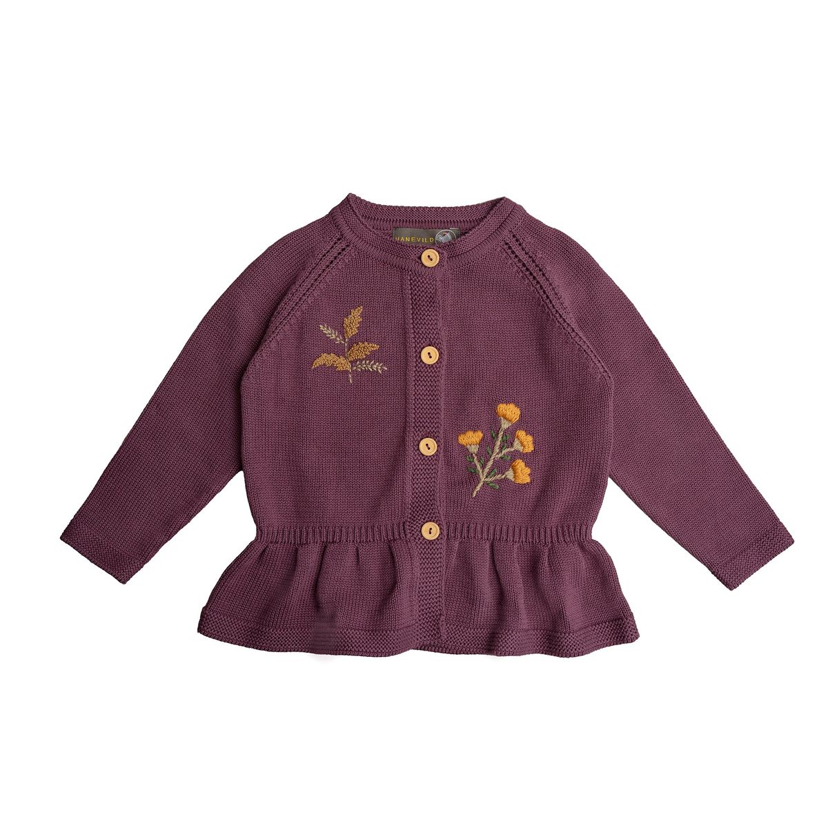 Alma cardigan 30% - Prune purple / 98