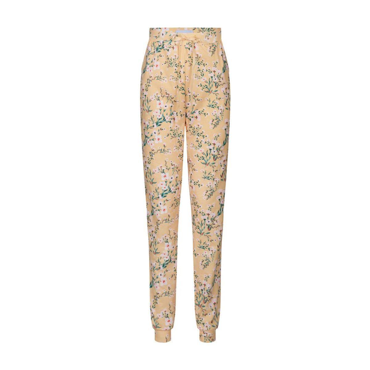 Alma Pants Yellow Green Flower M/L