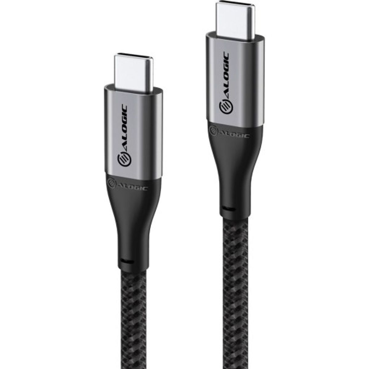 Alogic ladekabel USB-C til USB-C, grå, 0,3 meter