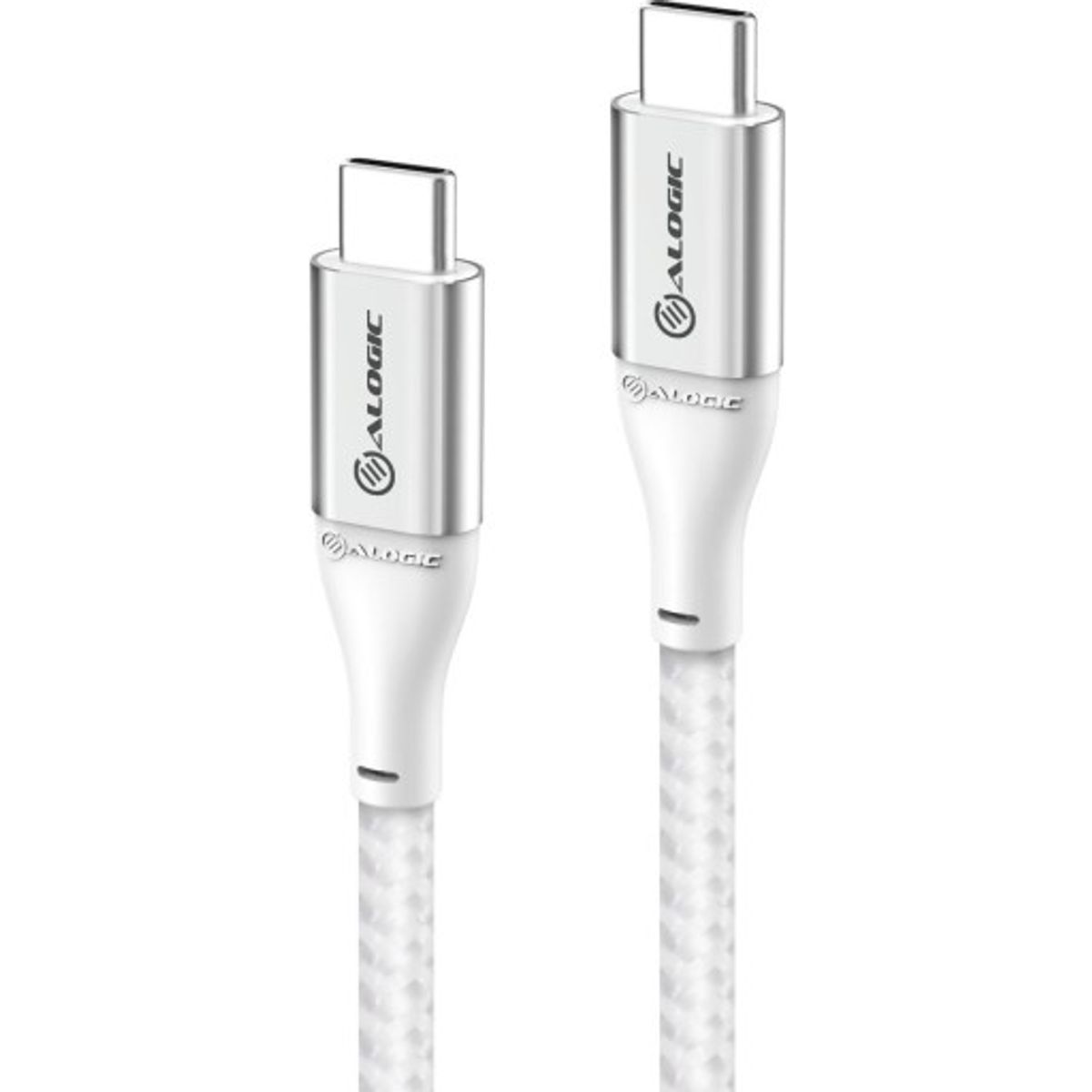 Alogic ladekabel USB-C til USB-C, sølv, 0,3 meter