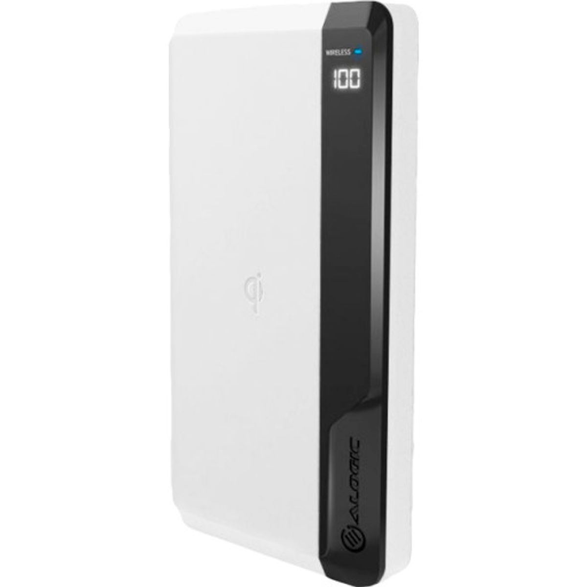 Alogic powerbank, trådløs opladning, 10.000 mAh, hvid