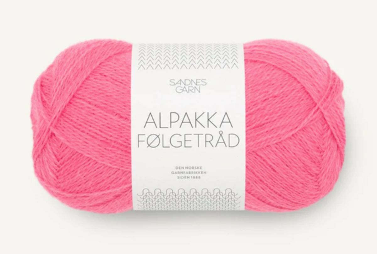 Alpakka Følgetråd Bubblegum Pink 4315