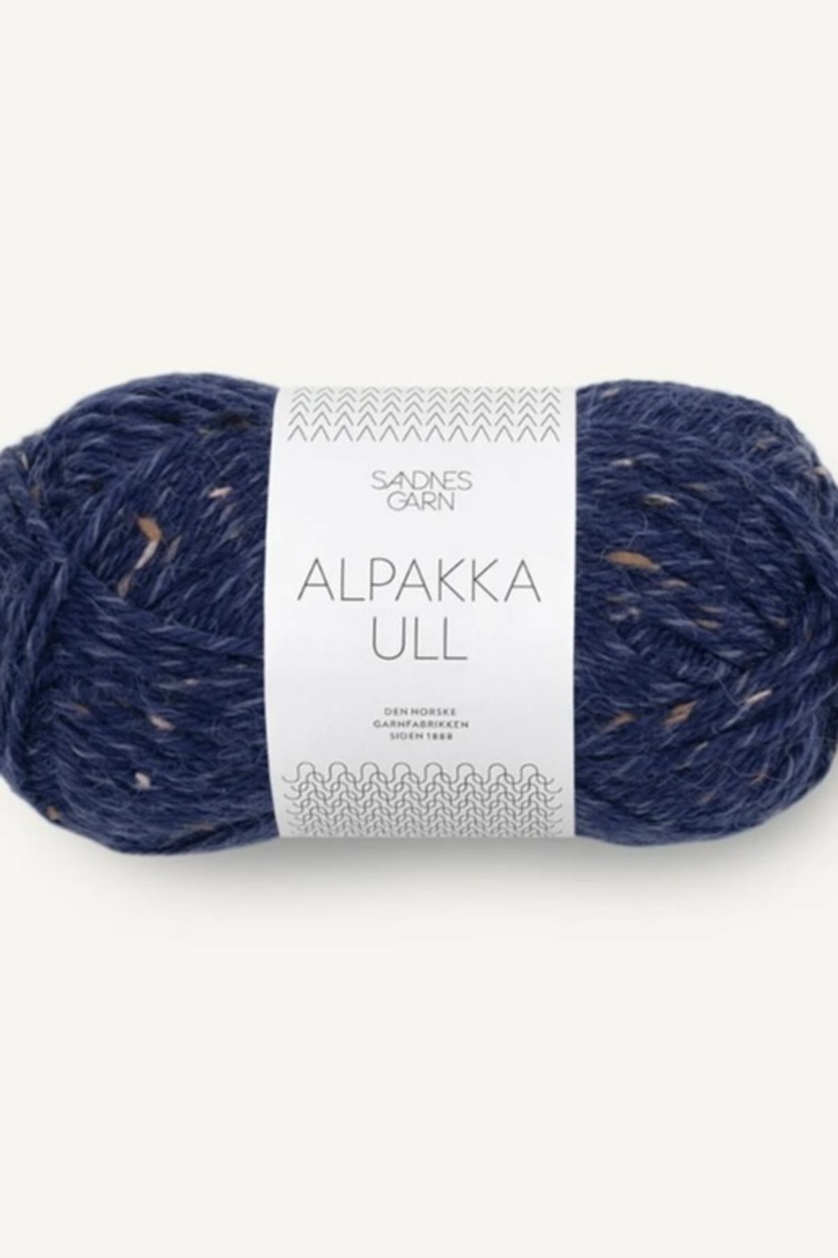 Alpakka Ull Marineblå Tweed 5585