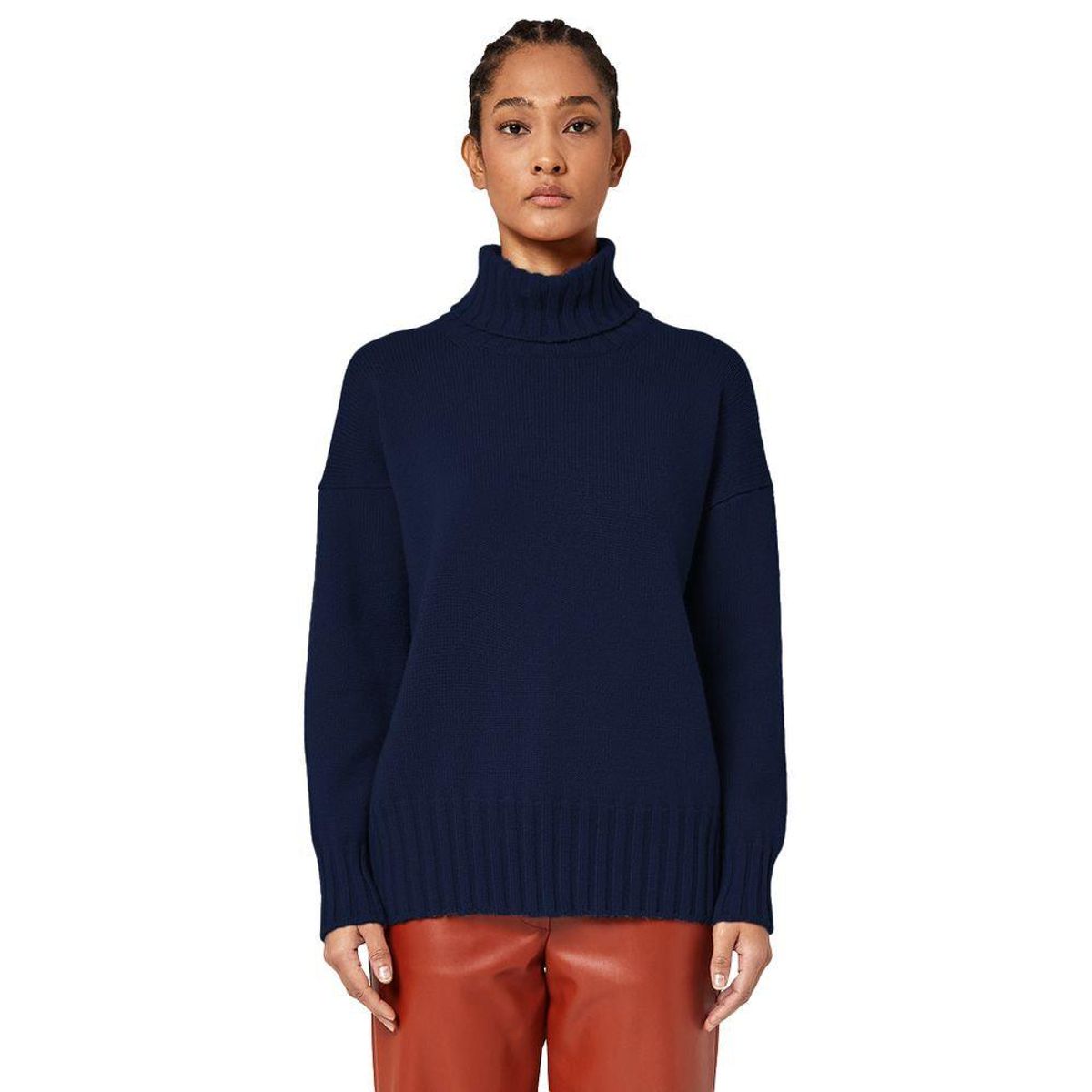 Alpha Studio Blue Cashmere Sweater