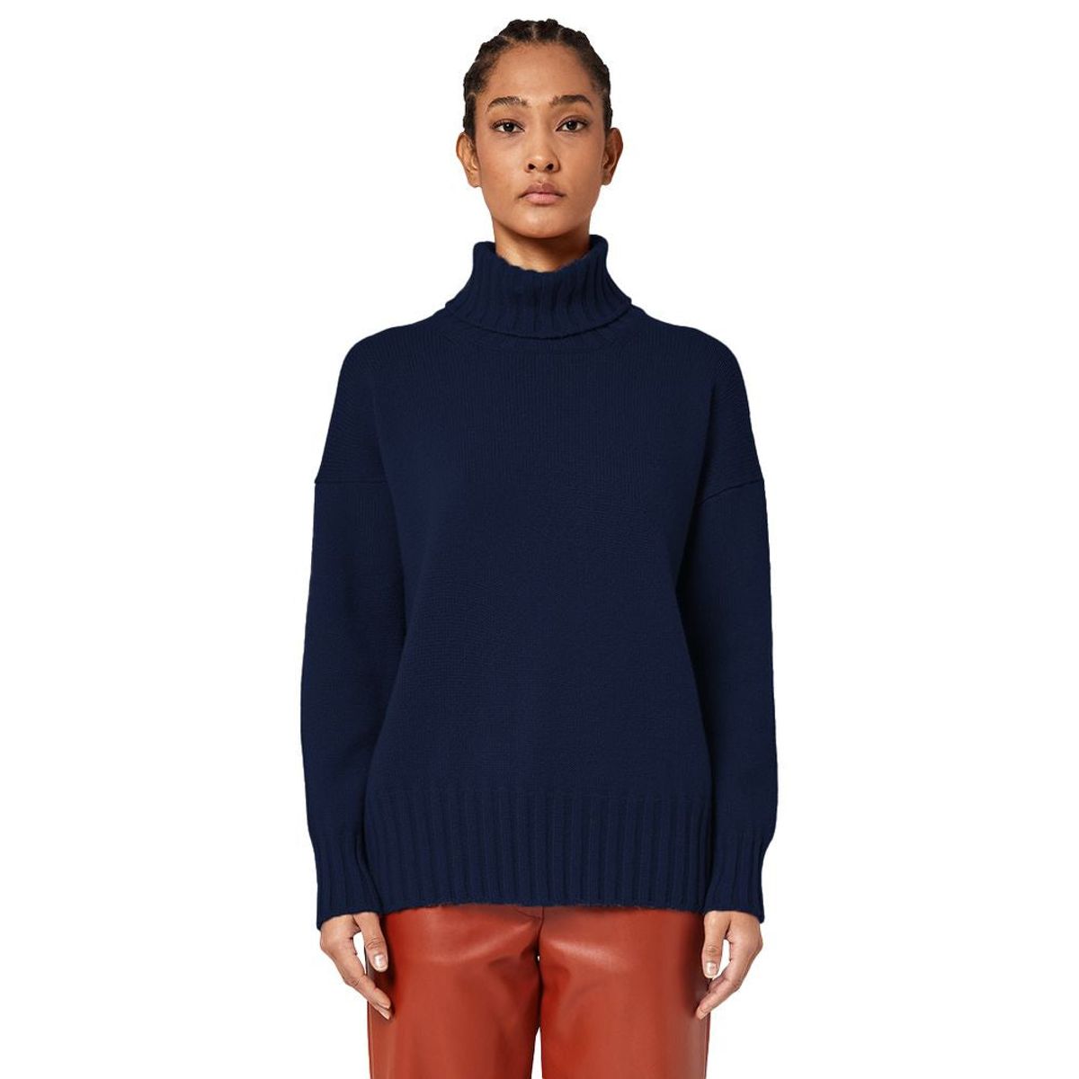 Alpha Studio Blue Cashmere Sweater