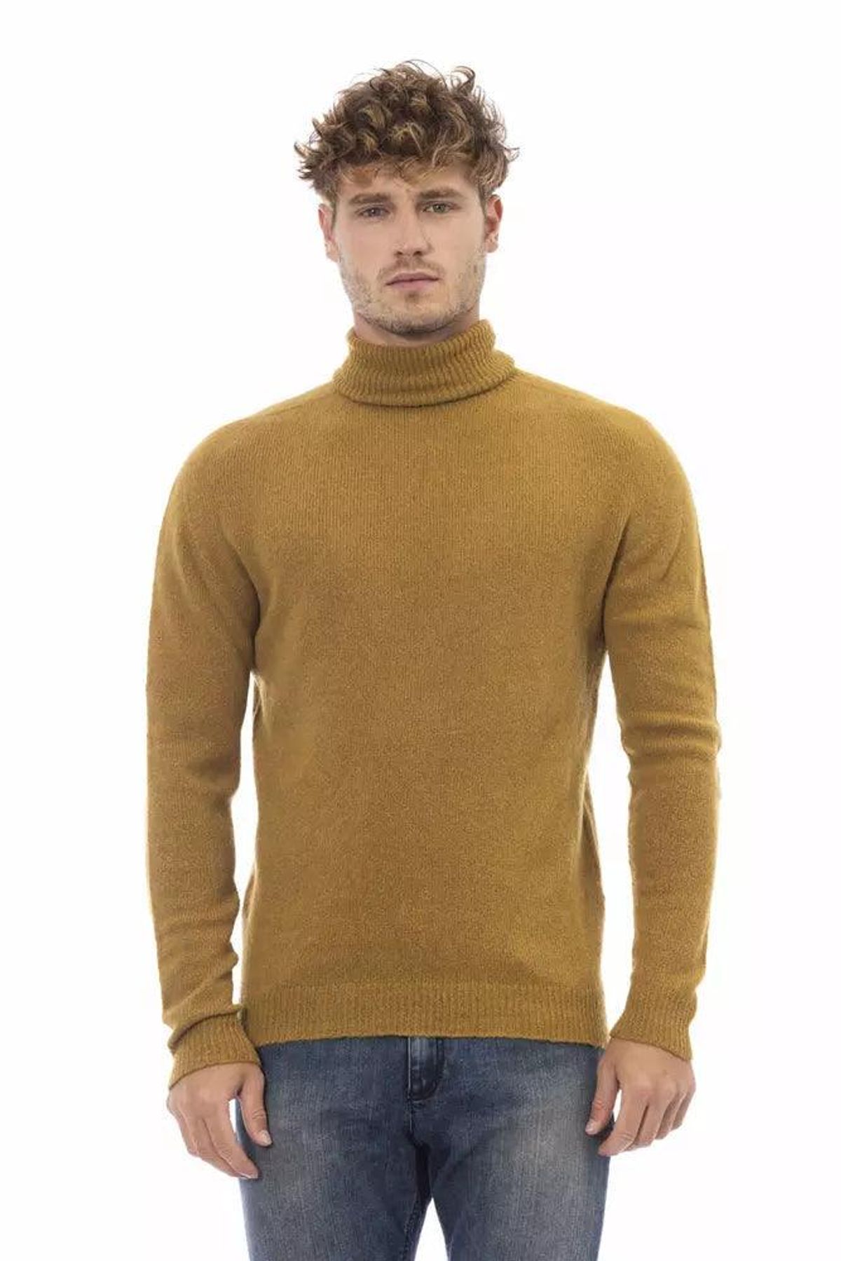 Alpha Studio Brun Læder Sweater