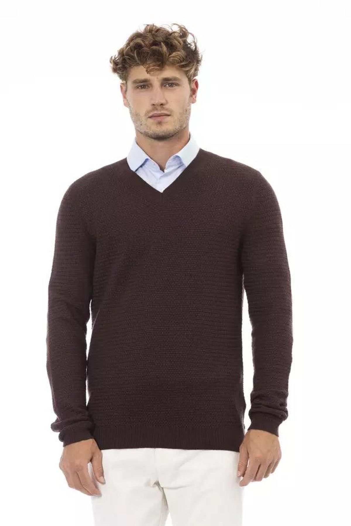 Alpha Studio Brun Uld Sweater