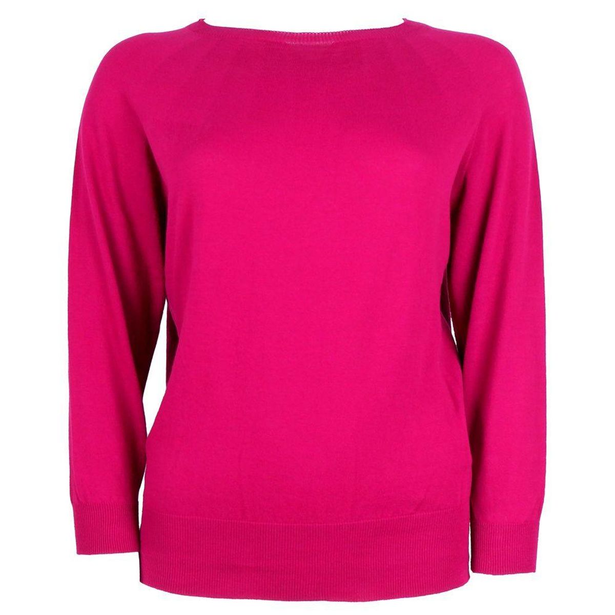 Alpha Studio Fuchsia Cotton Sweater