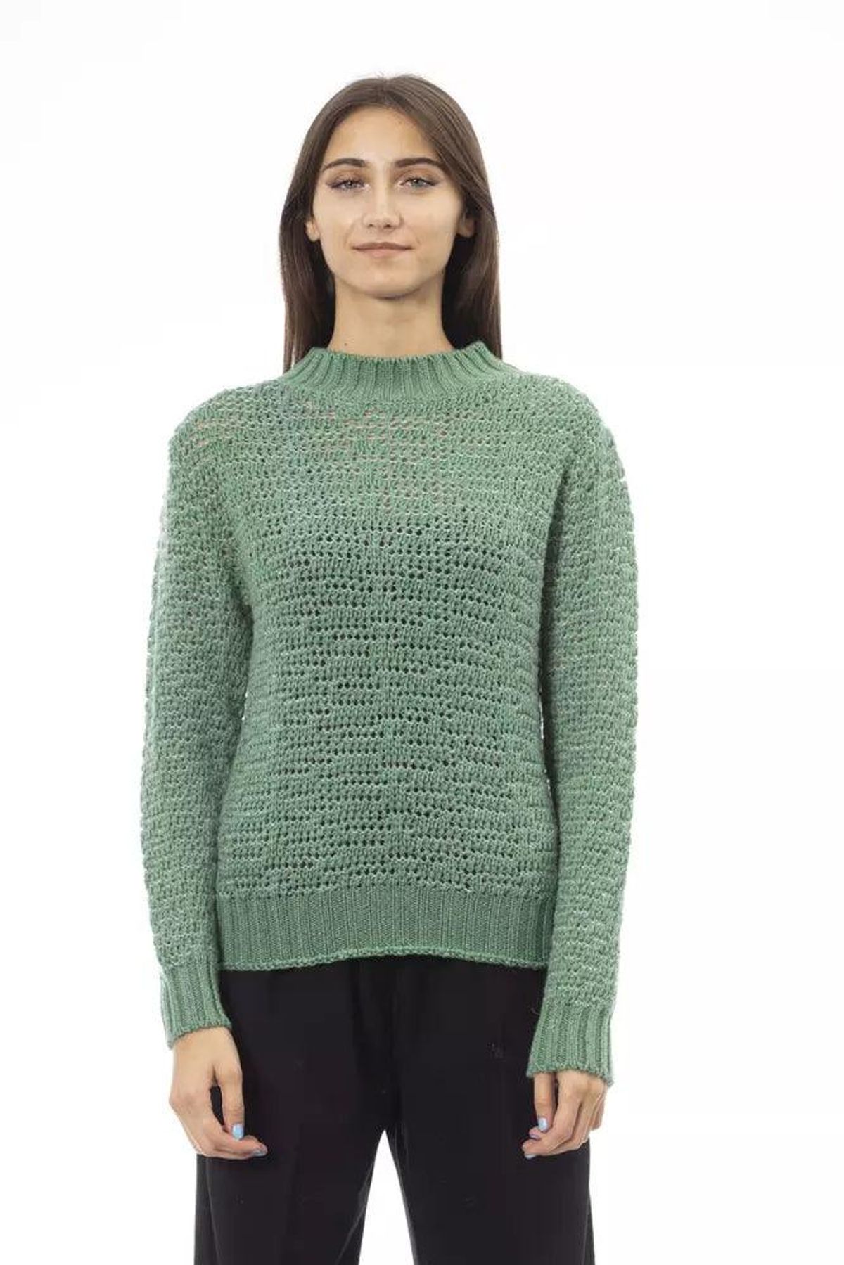 Alpha Studio Grøn Uld Sweater