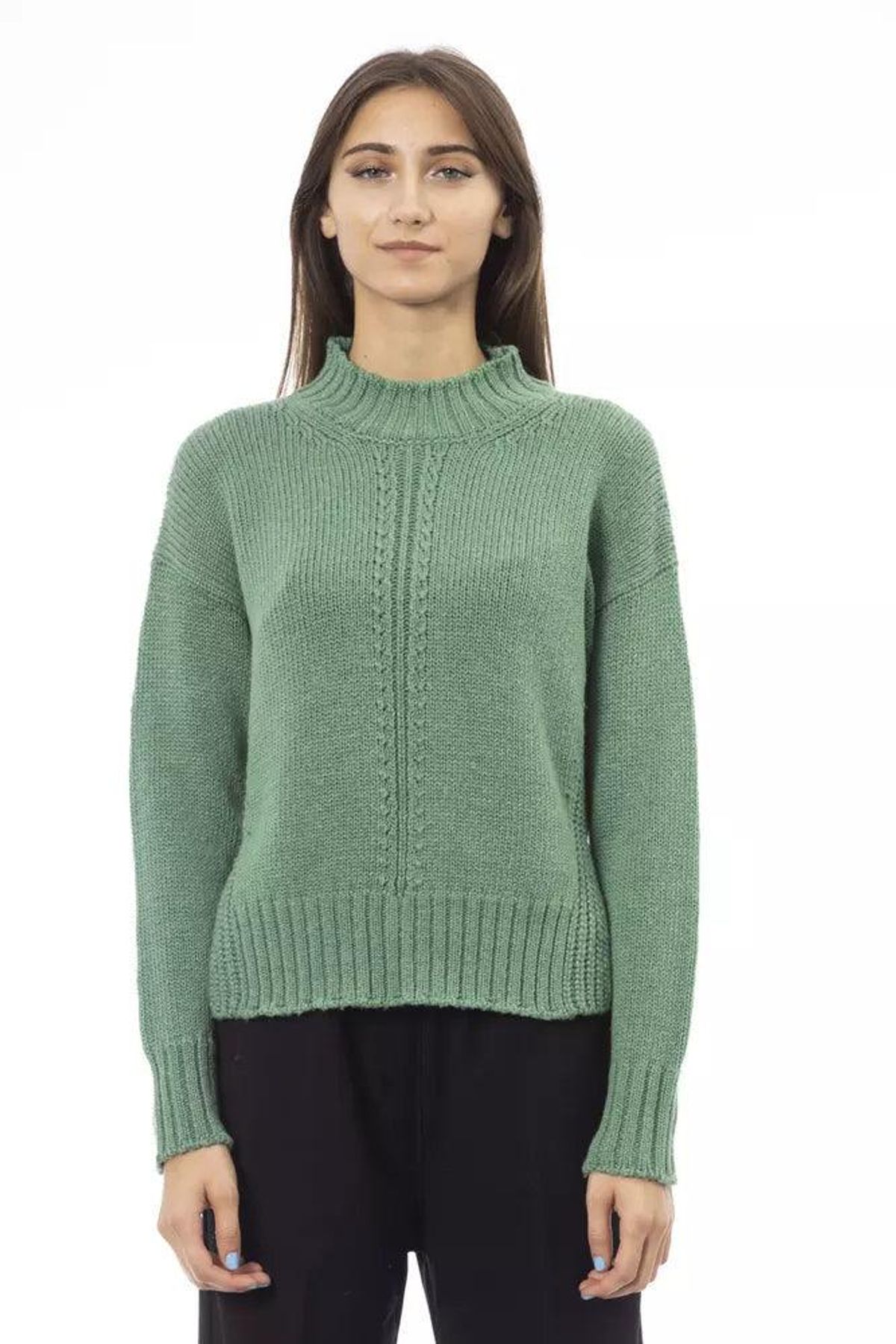 Alpha Studio Grøn Uld Sweater