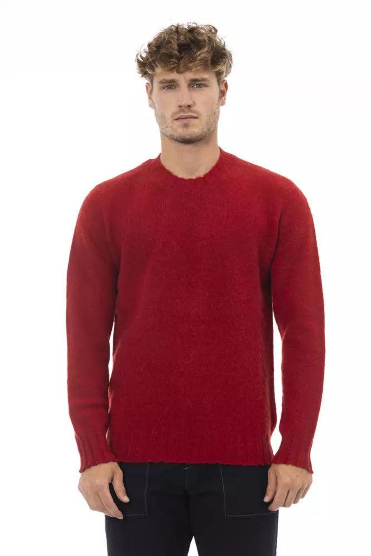 Alpha Studio Rød Uld Sweater