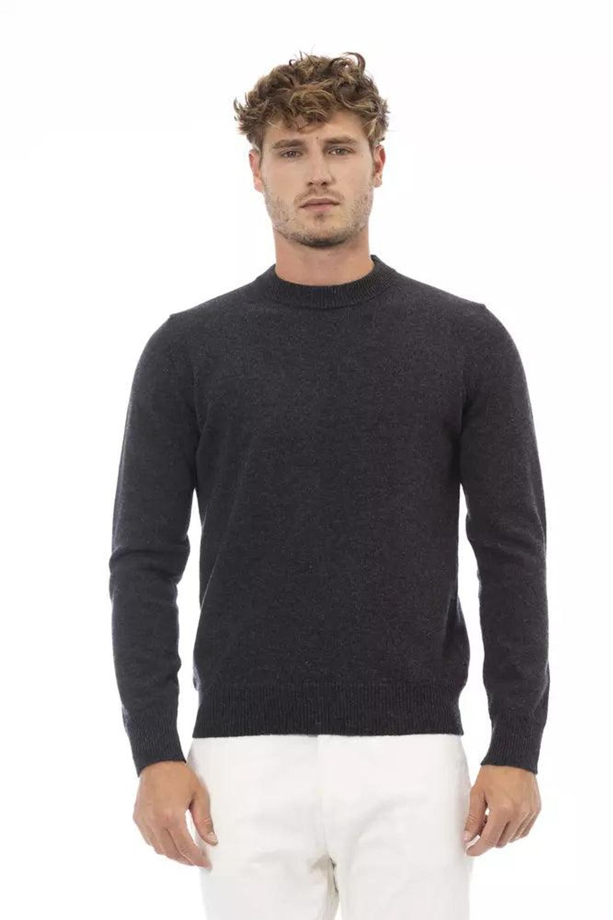 Alpha Studio Sort Uld Sweater