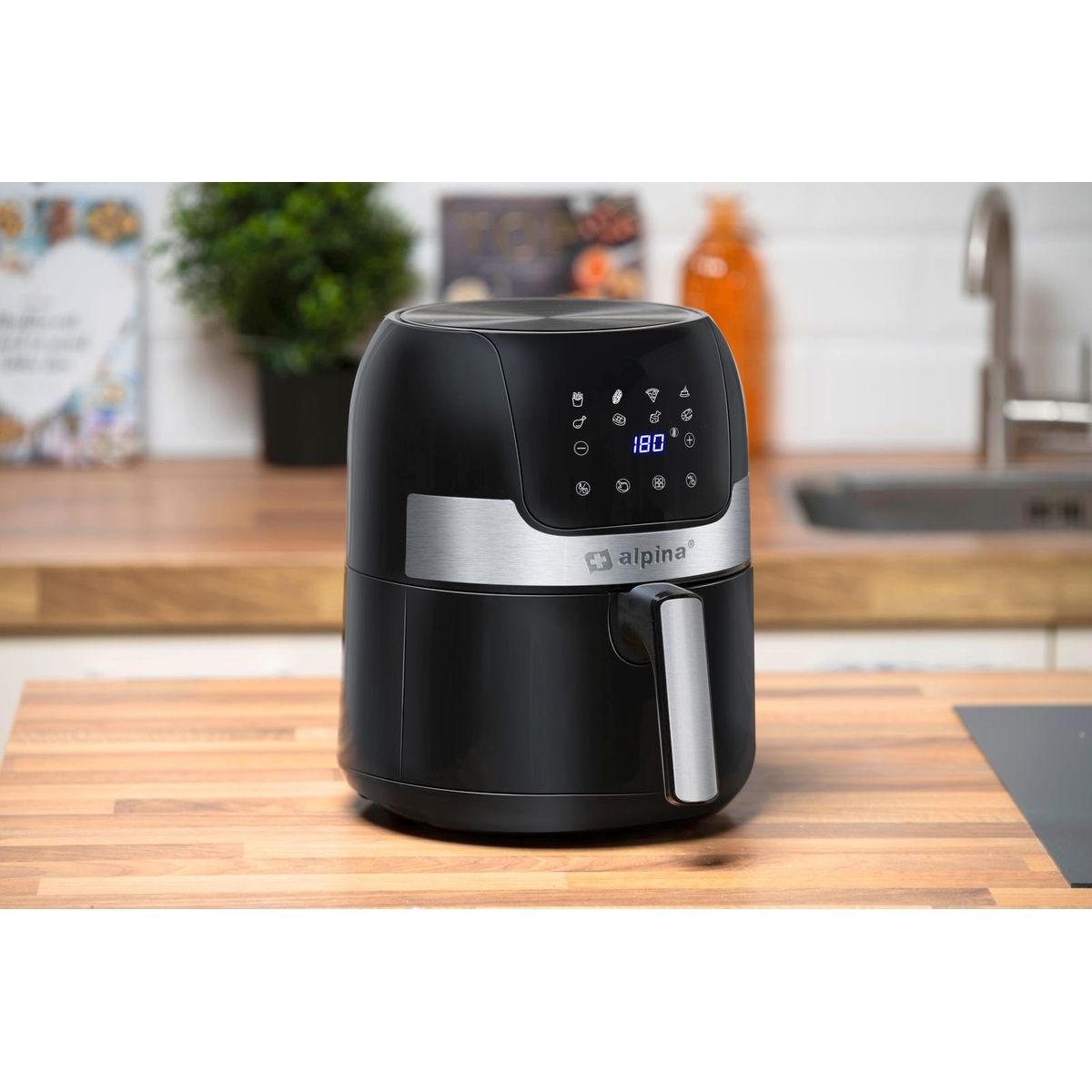 Alpina Airfryer Stor 3,5L - 1400W med Display - WeDoBetter.dk