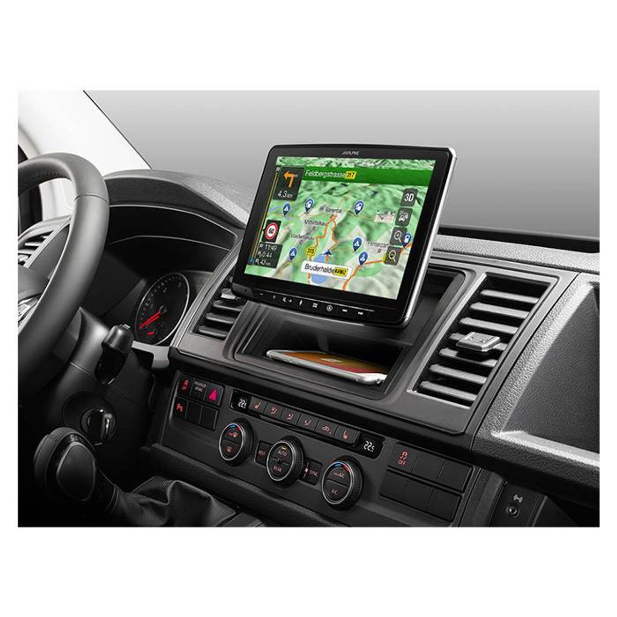 Alpine INE-F904DU HALO9 navigation bundle til VW T6