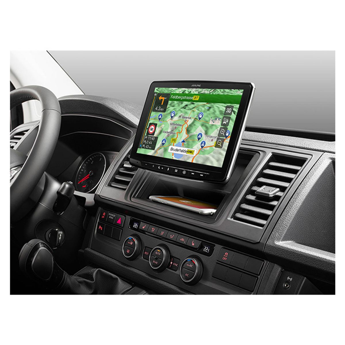 Alpine INE-F904T6 Halo9 navi bundle til VW T6