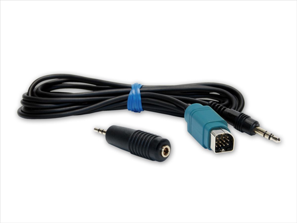 Alpine KCE237B fullspeed med minijack kabel